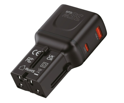 Adapter podrózny Mobile Origin Travel adapter 35W EU/US/UK/AU black